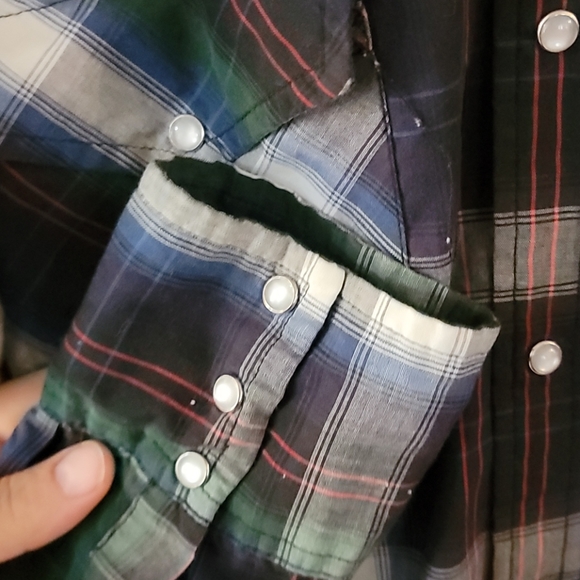 Bit & Bridle Wester Button Down Sz L 60/40 Blend - Picture 2 of 5